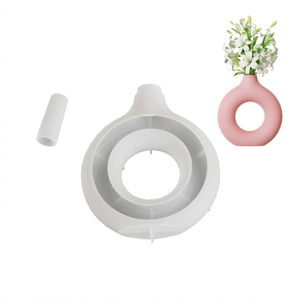 Resin Craft Workshop - Oval Stripe Silicone Vase Mold Non
