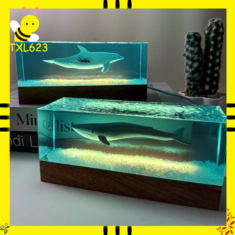 Resin Craft Ideas - Resin Whale Ornaments Unique Home Garden
