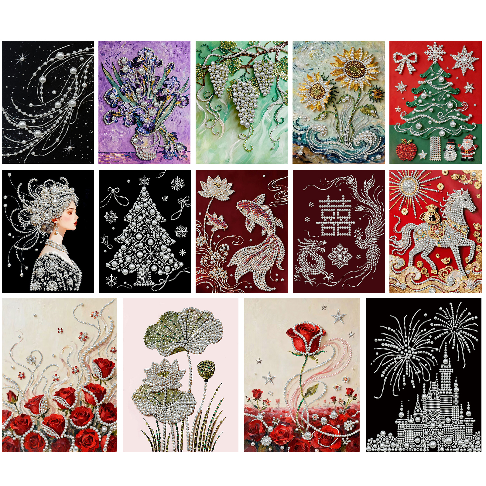 Resin Craft Ideas - DIY Pearl Diamond Dots Paintings Picture