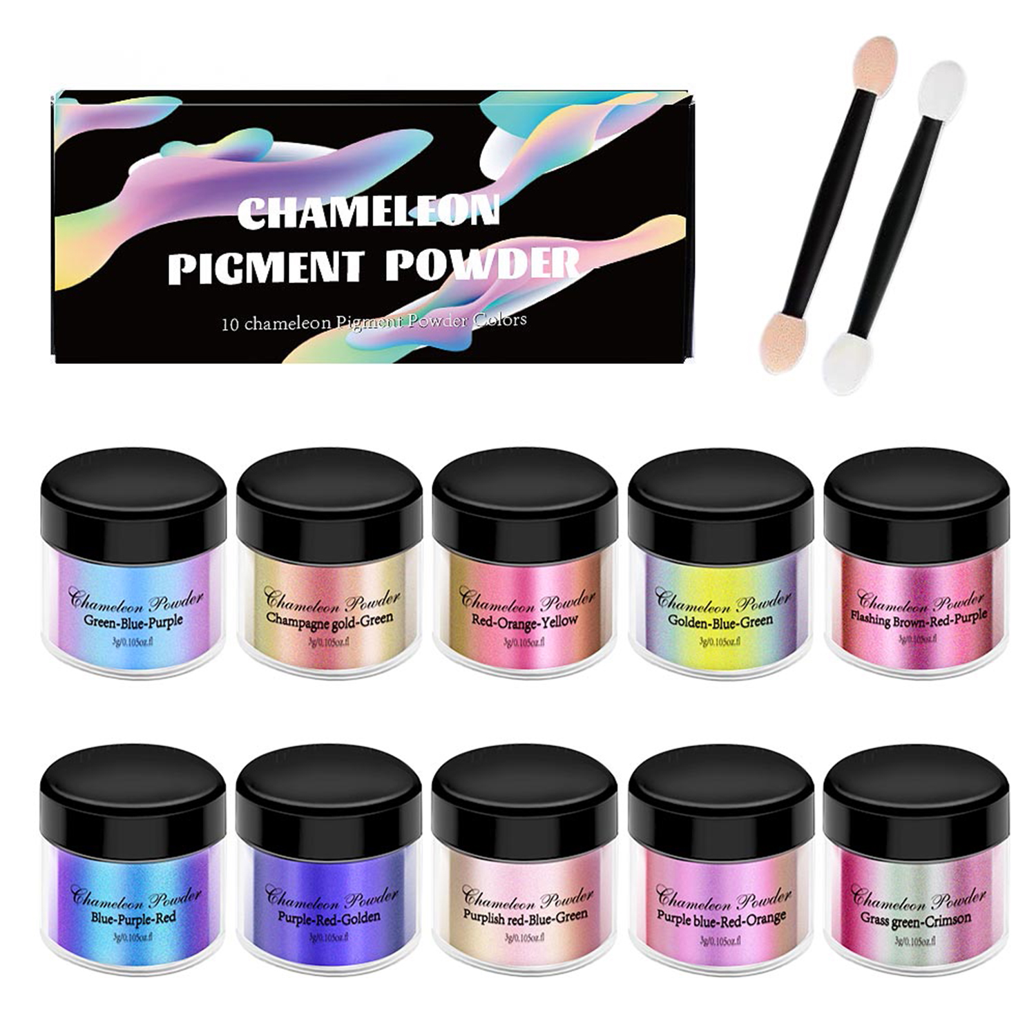 10/20pcs Mirror Chameleons Pig - Resin Pigment Set のレビューと価格