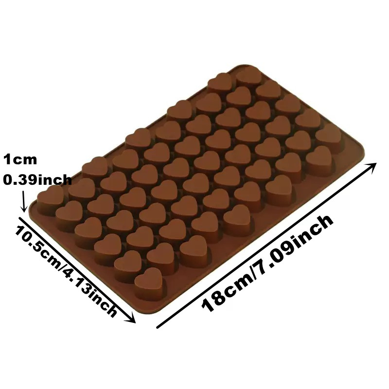 55Cavities Small Heart Silicon - Silicone Mold Tray のレビューと価格
