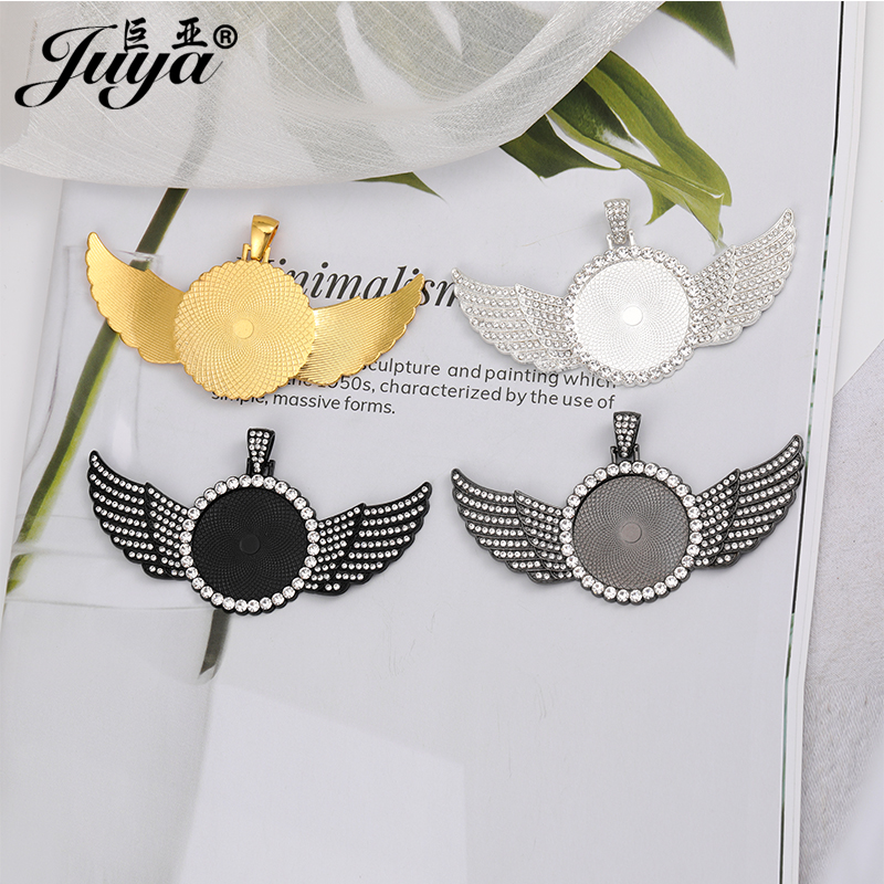 5PCS Blank Wings Pendant Setti - Bezels Set Pendant のレビューと価格