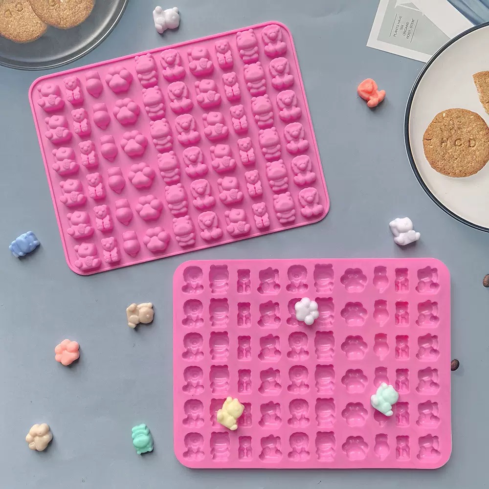 7Pcs Candy Silicone Moulds wit - Silicone Mold Tray のレビューと価格