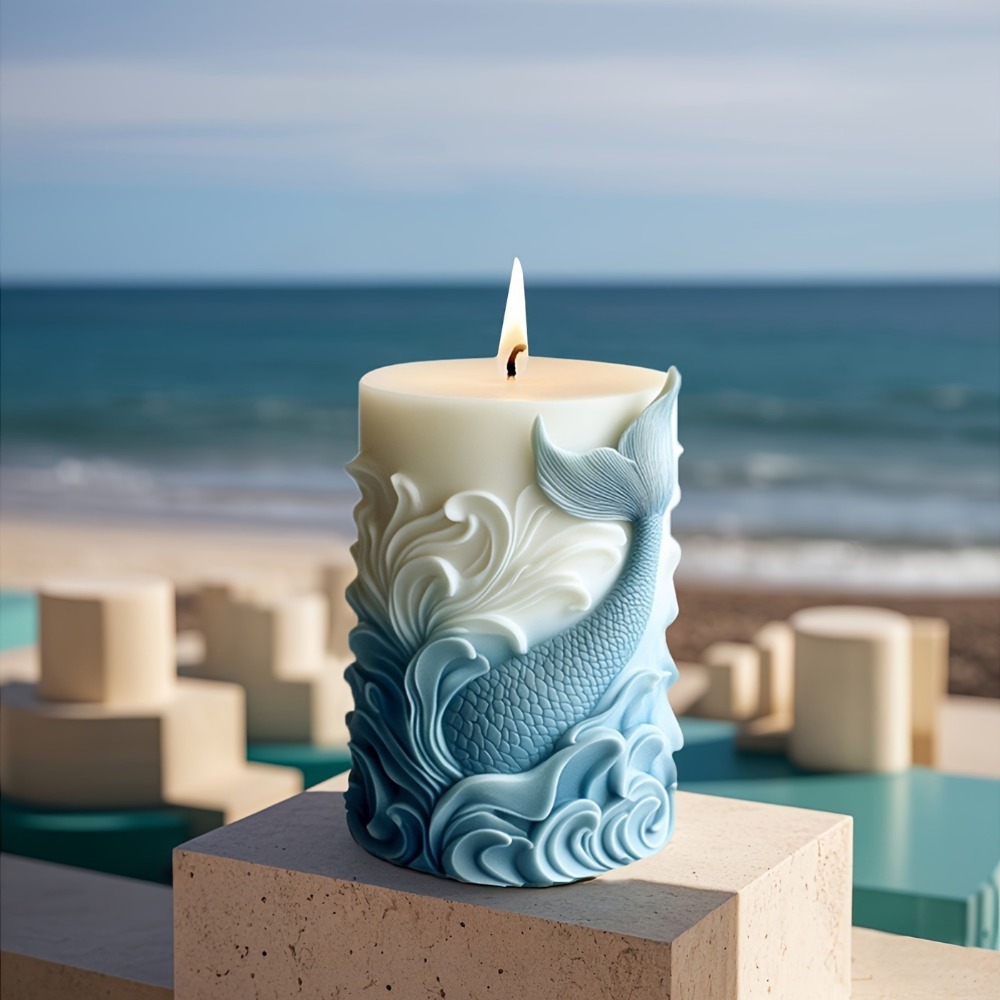 Ocean Theme Silicone Candle Mo - Resin Ocean Wave Mold のレビューと価格