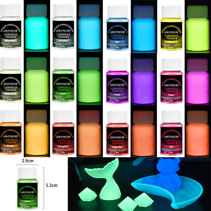 20g Long Lasting Bright Lumino - Resin Pigment Set のレビューと価格