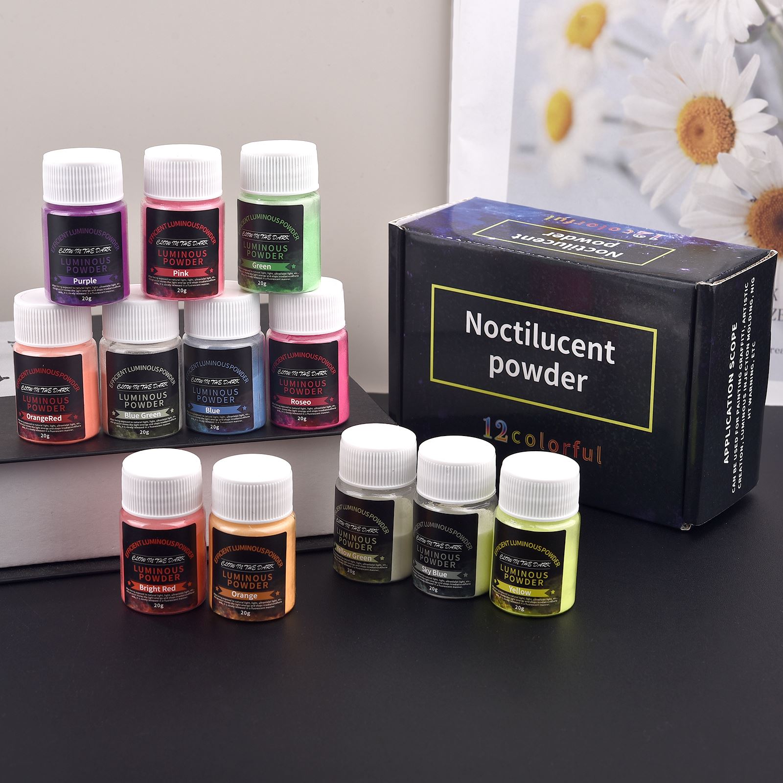 20g Long Lasting Bright Lumino - Resin Pigment Set のレビューと価格