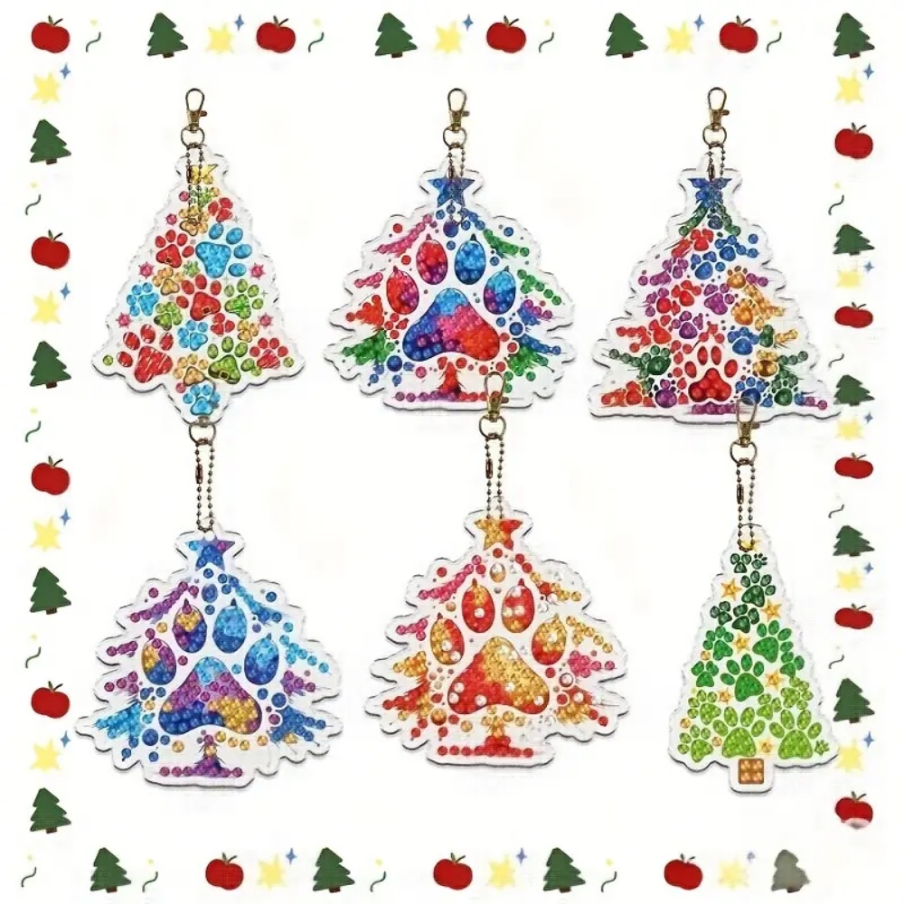 6pcs/SetDIY Christmas tree pat - Resin Craft For Beginners のレビューと価格