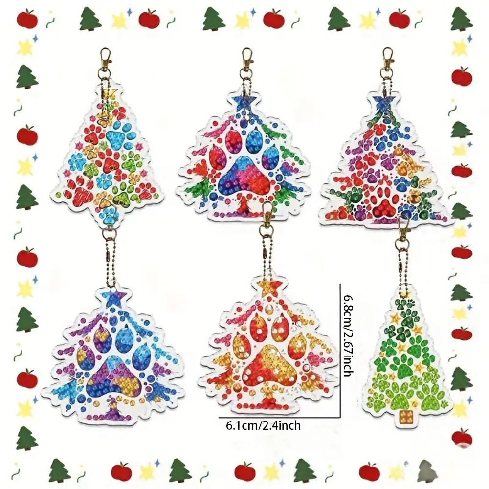 6pcs/SetDIY Christmas tree pat - Resin Craft For Beginners のレビューと価格