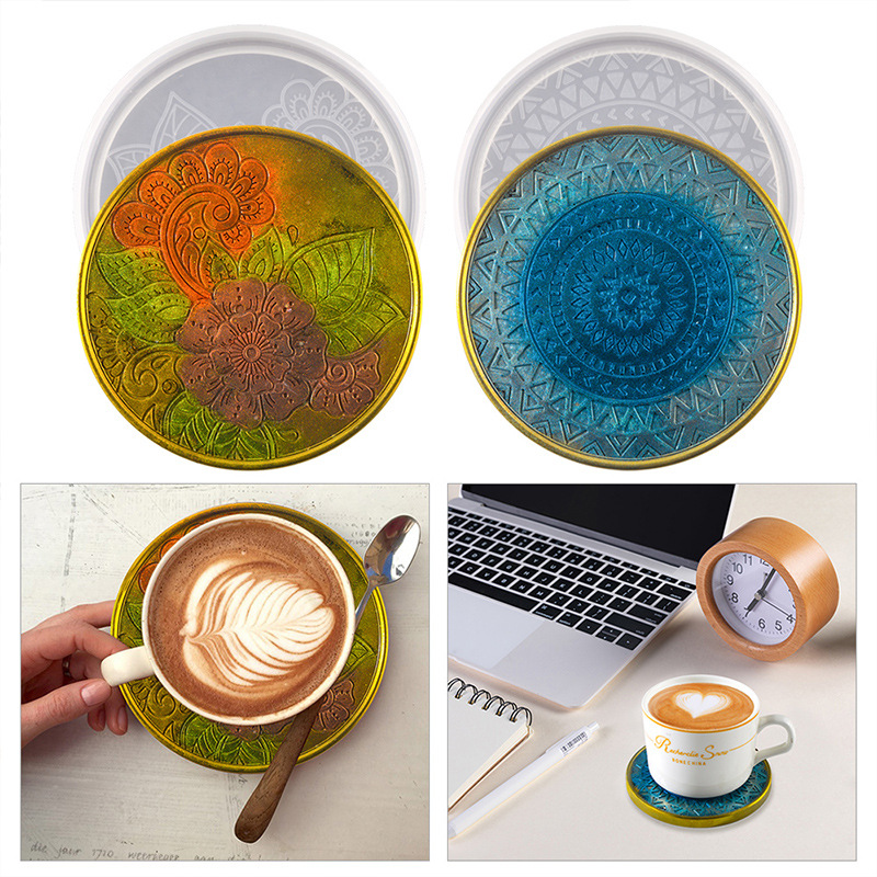 Flower Coaster Silicone Mold E - Coaster Mold Round のレビューと価格