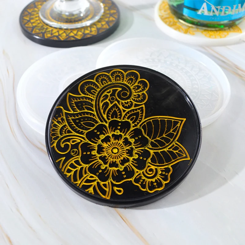 Flower Coaster Silicone Mold E - Coaster Mold Round のレビューと価格