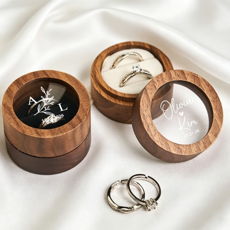 Personalized Wedding Ring Box  - Wood Ring Blank のレビューと価格