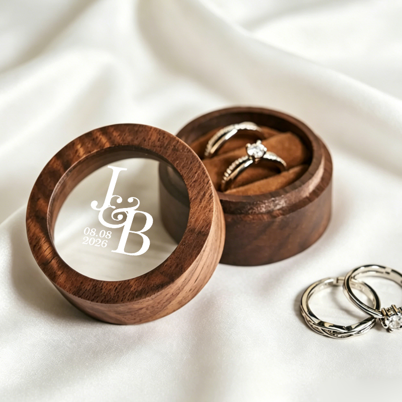 Personalized Wedding Ring Box  - Wood Ring Blank のレビューと価格
