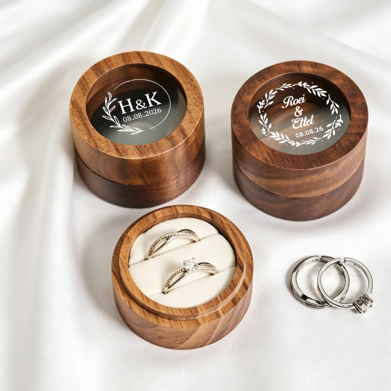 Personalized Wedding Ring Box  - Wood Ring Blank のレビューと価格
