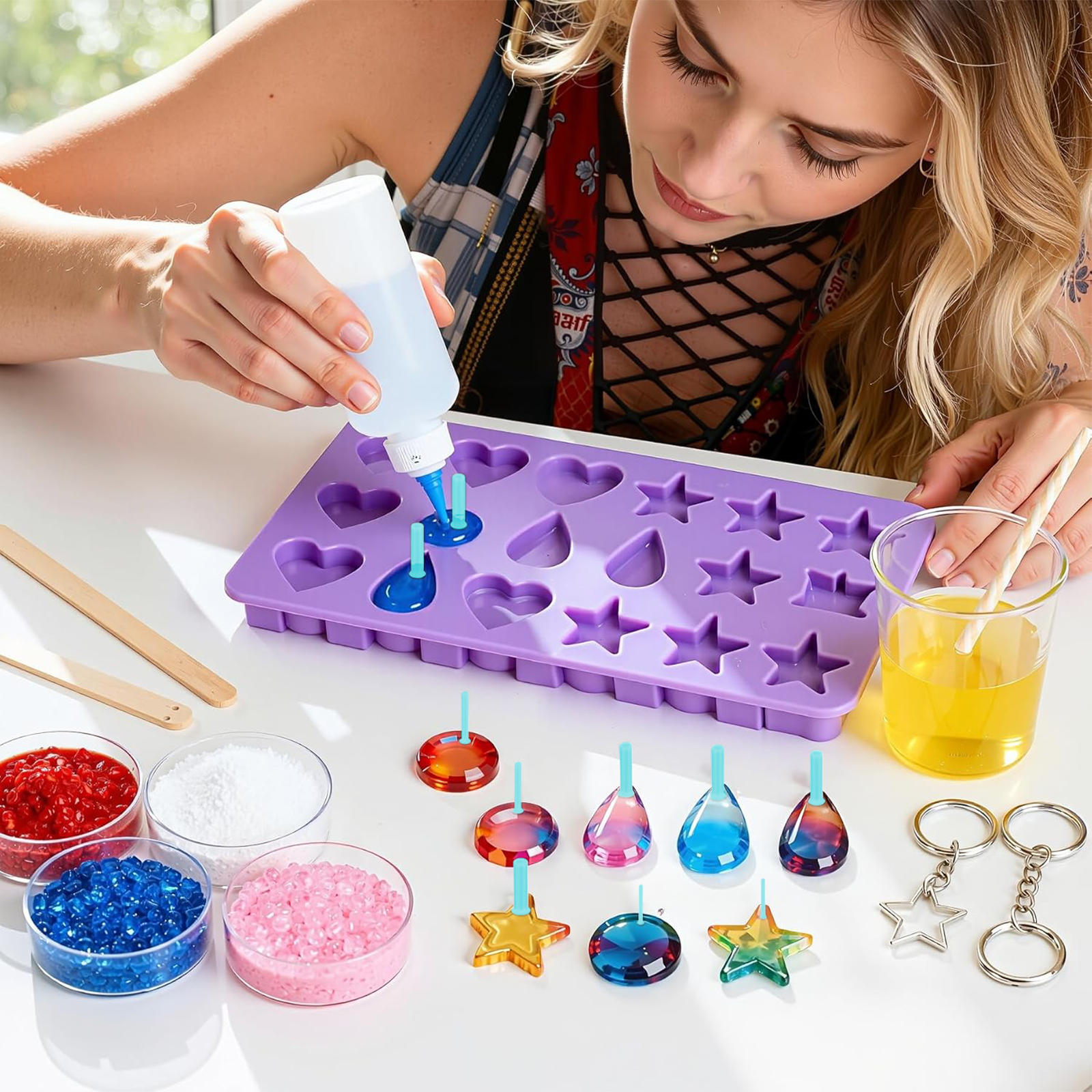 35pcs Resin Hole Maker Set 2-8 - Epoxy Uv Resin Kit のレビューと価格