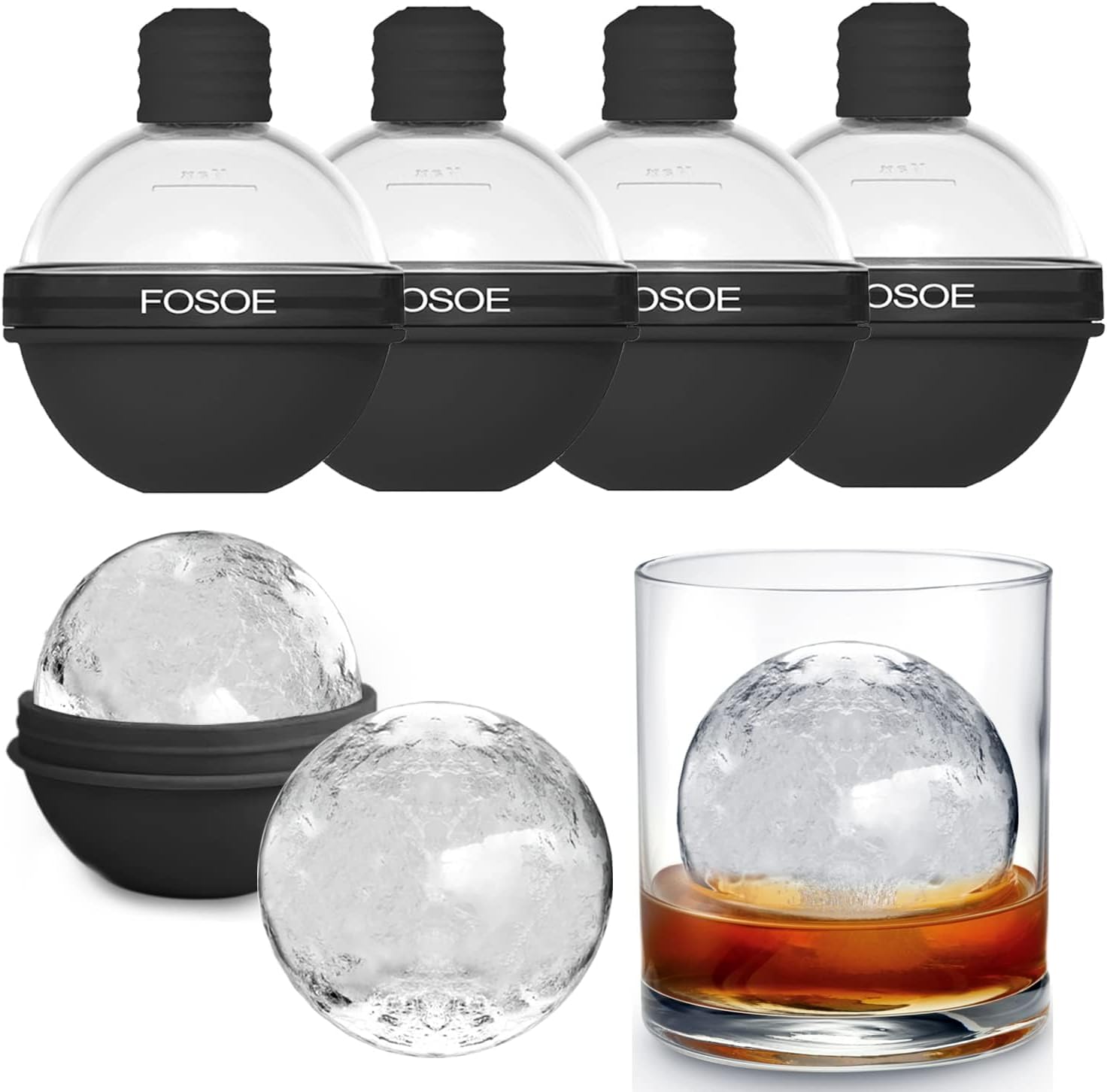 Silicone Ice Ball Molds for Wh - Coaster Mold Round のレビューと価格