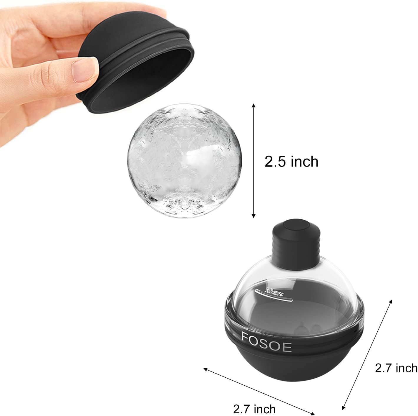 Silicone Ice Ball Molds for Wh - Coaster Mold Round のレビューと価格