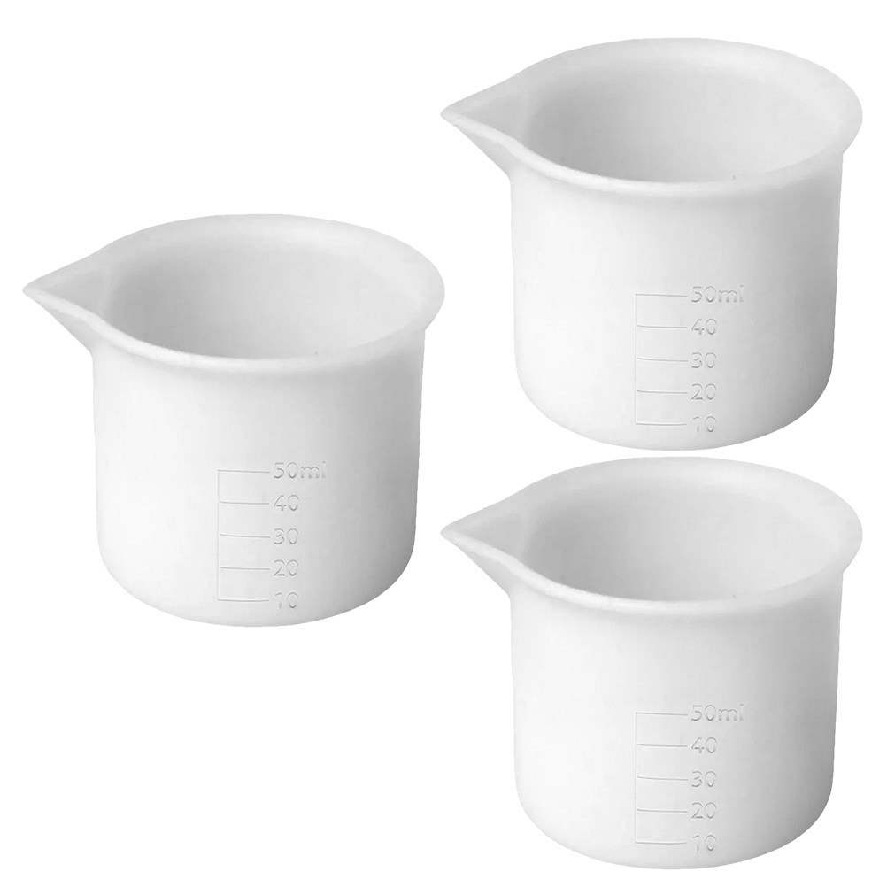 3Pcs 50Ml Silicone Measuring C - Mixing Cup Silicone のレビューと価格