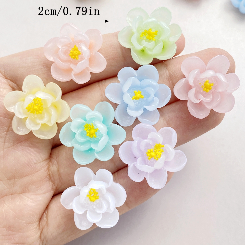 10Pcs New Cute Cartoon Flower  - Flower Preservation Resin のレビューと価格