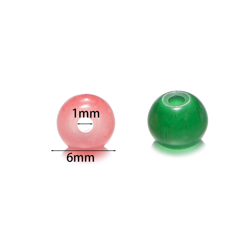 30/50pcs 6mm Glass Round Beads - Resin Craft Material のレビューと価格