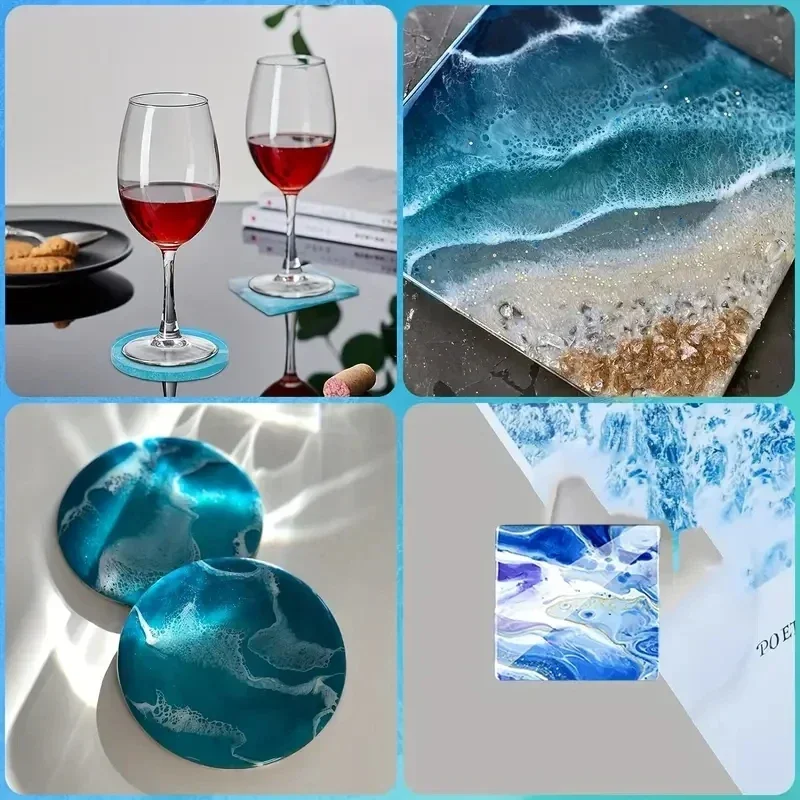 5Pcs/Set DlY Epoxy Resin Cup C - Serving Tray Mold のレビューと価格