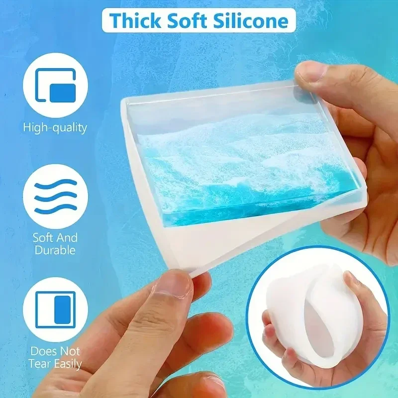 5Pcs/Set DlY Epoxy Resin Cup C - Serving Tray Mold のレビューと価格