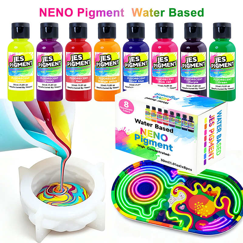 8colors/set fluorescent pigmen - Resin Pigment Set のレビューと価格