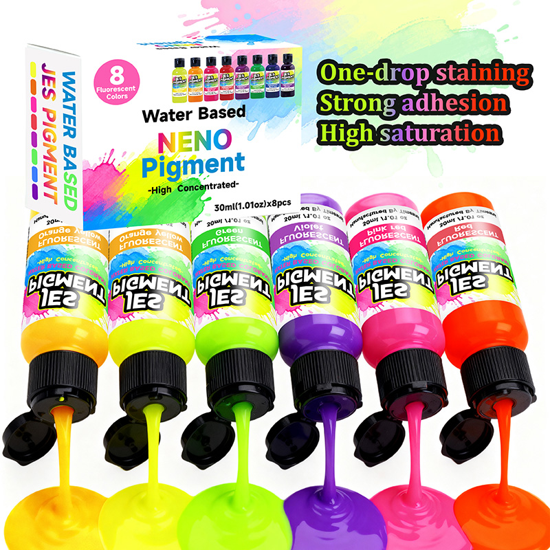 8colors/set fluorescent pigmen - Resin Pigment Set のレビューと価格