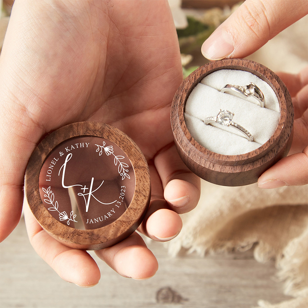 Personalized Wooden Wedding Ri - Wood Ring Blank のレビューと価格