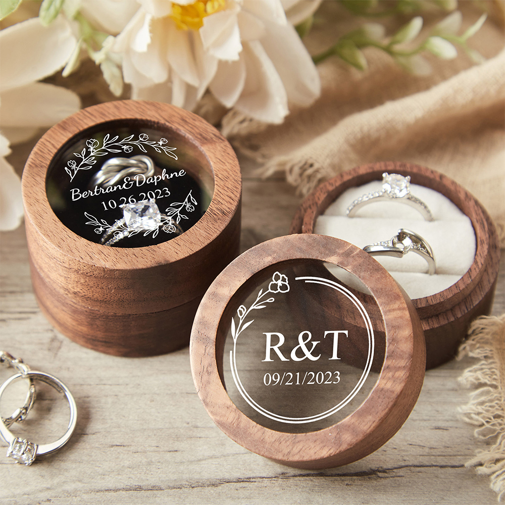 Personalized Wooden Wedding Ri - Wood Ring Blank のレビューと価格