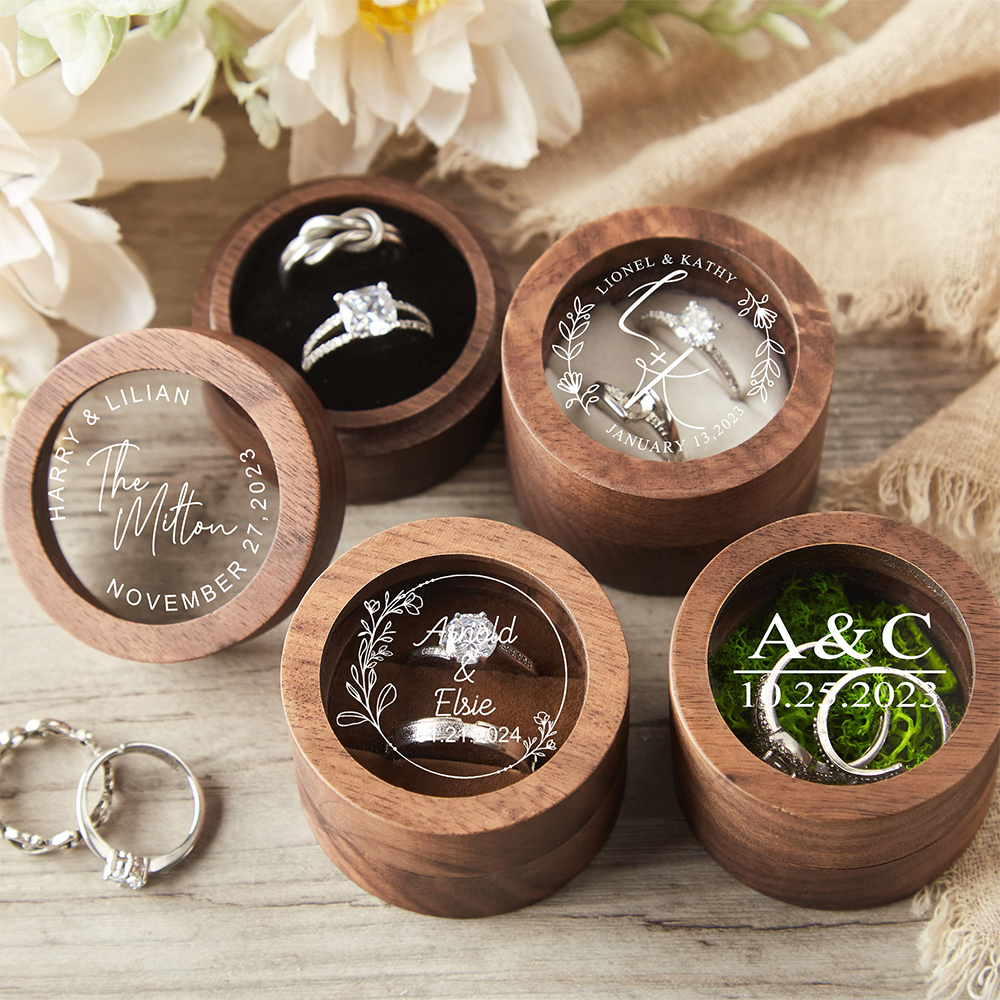 Personalized Wooden Wedding Ri - Wood Ring Blank のレビューと価格