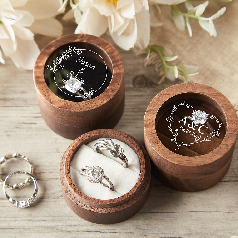 Personalized Wooden Wedding Ri - Wood Ring Blank のレビューと価格