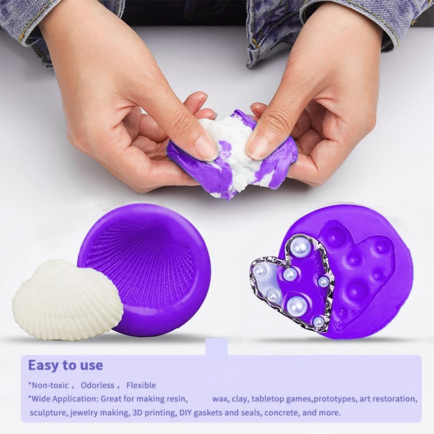 Silicone Putty - Flexible Sili - Resin Craft Projects のレビューと価格