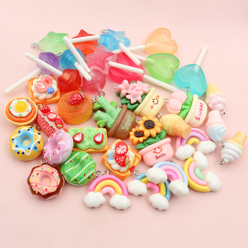 10pcs Mixed Colors Resin Cute  - Flower Preservation Resin のレビューと価格