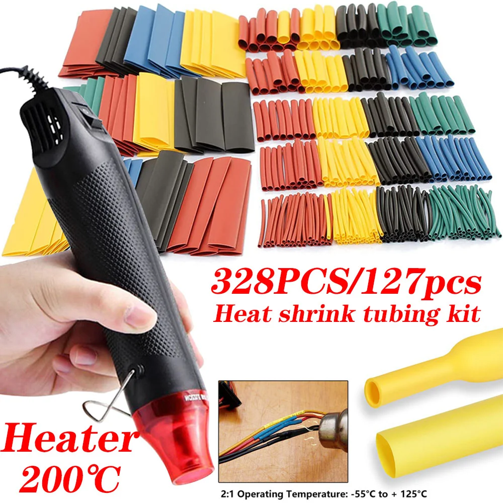 580/530/127PCS Heat Shrink Tub - Heat Gun Small のレビューと価格