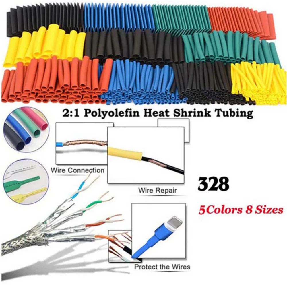 580/530/127PCS Heat Shrink Tub - Heat Gun Small のレビューと価格