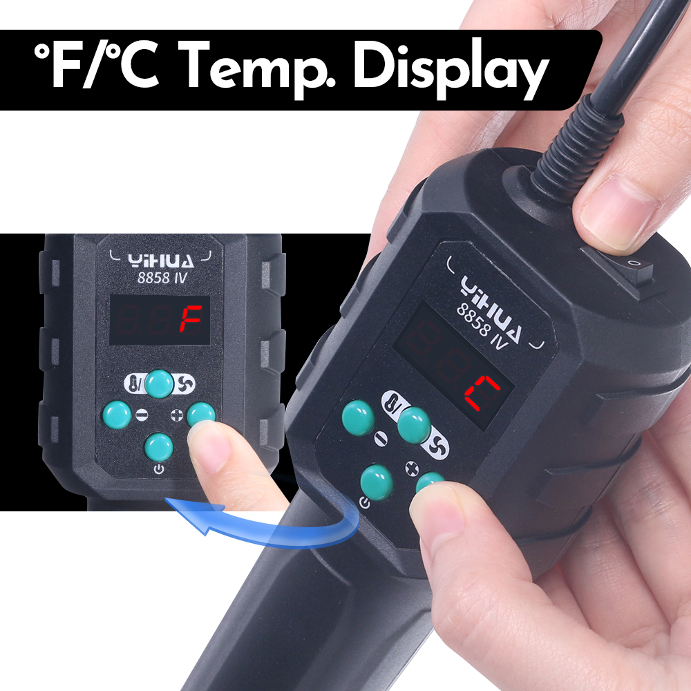 YIHUA Hot Air Gun Temperature  - Heat Gun Small のレビューと価格