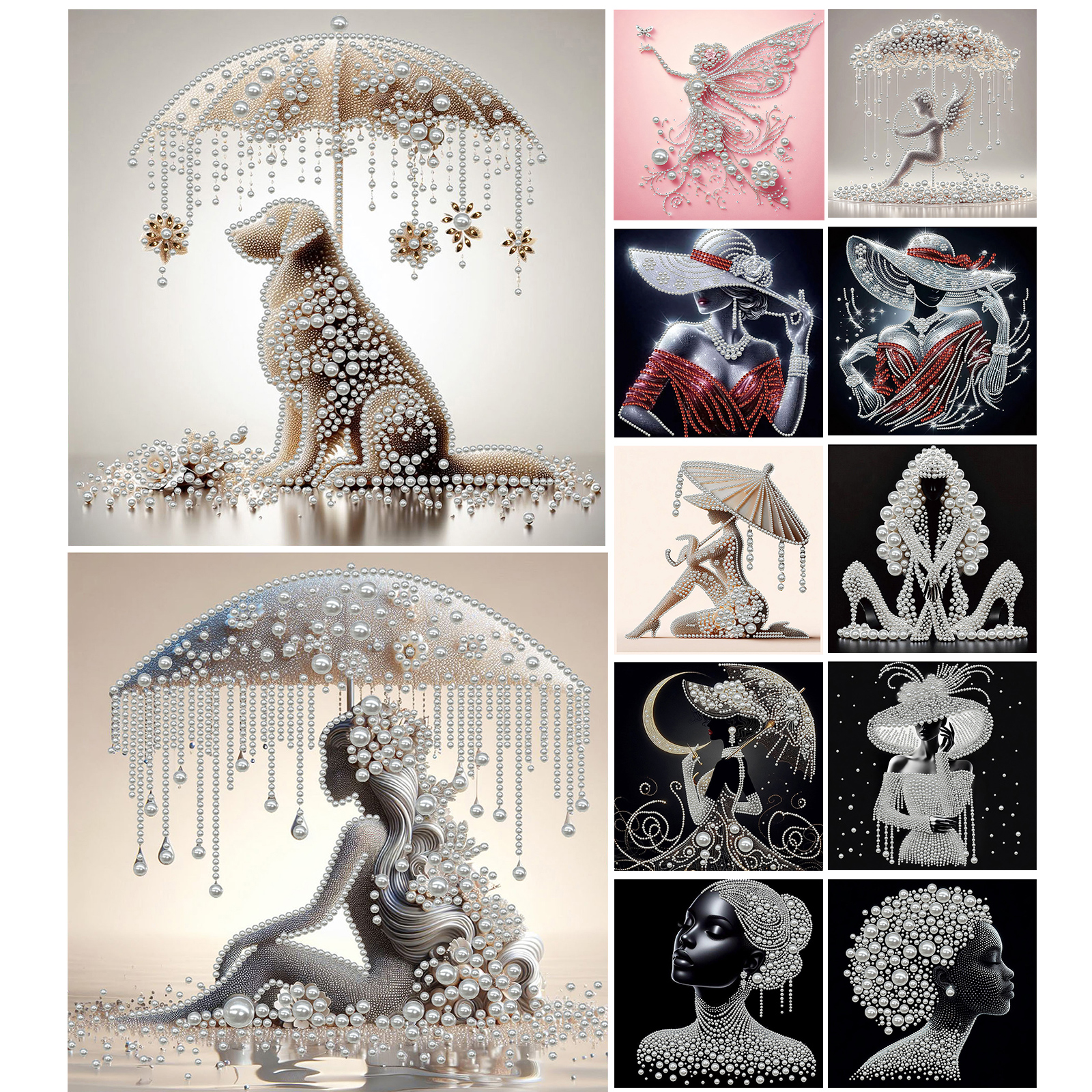 Elegant Lady Full 5D DIY Pearl - Resin Craft Ideas のレビューと価格