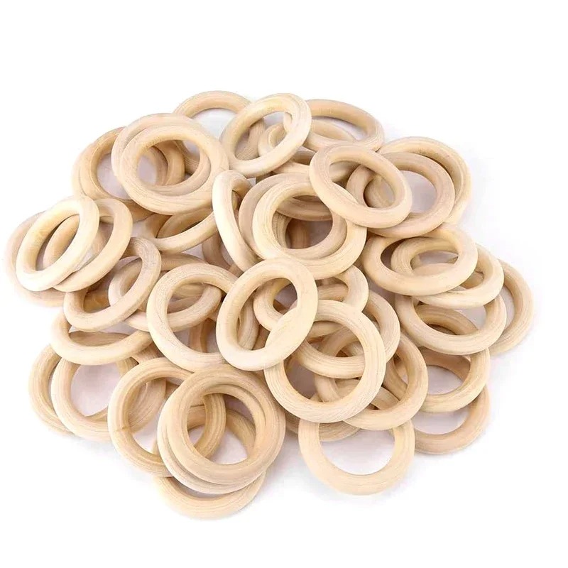 20pcs 30mm Unfinished Smooth W - Wood Ring Blank のレビューと価格