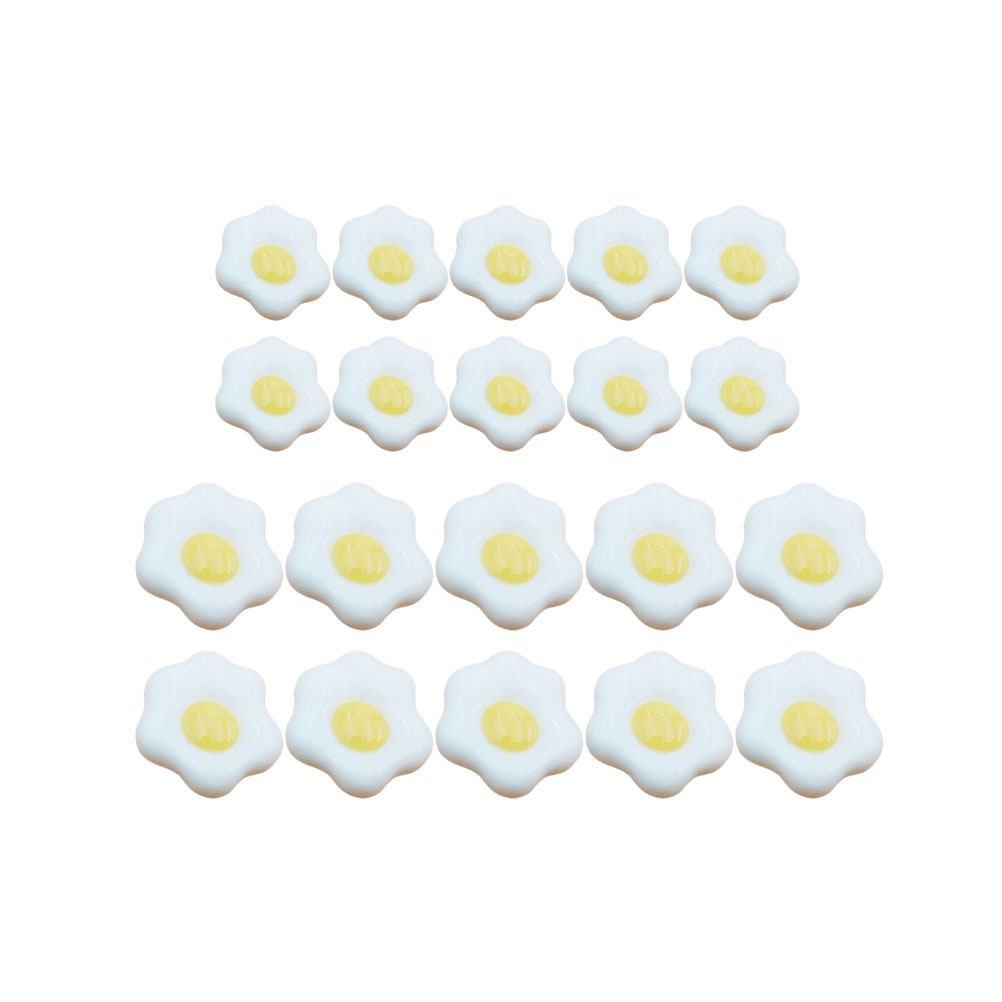 20Pcs Egg Resin DIY Craft Acce - Resin Craft Material のレビューと価格
