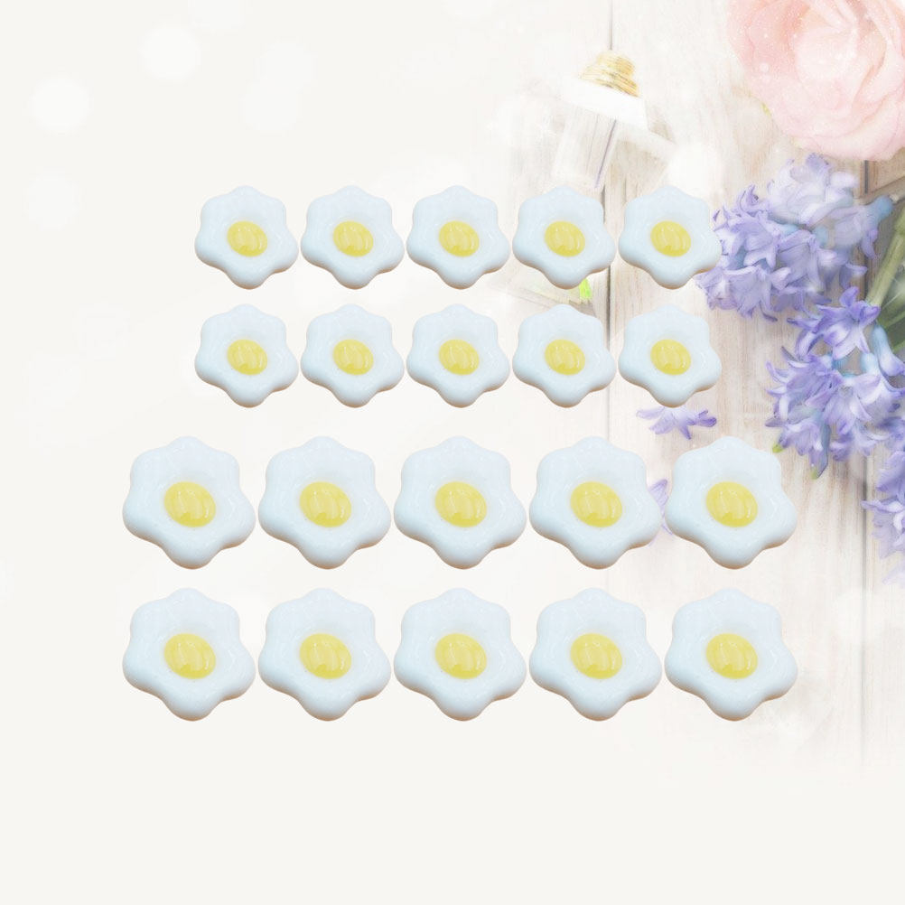 20Pcs Egg Resin DIY Craft Acce - Resin Craft Material のレビューと価格