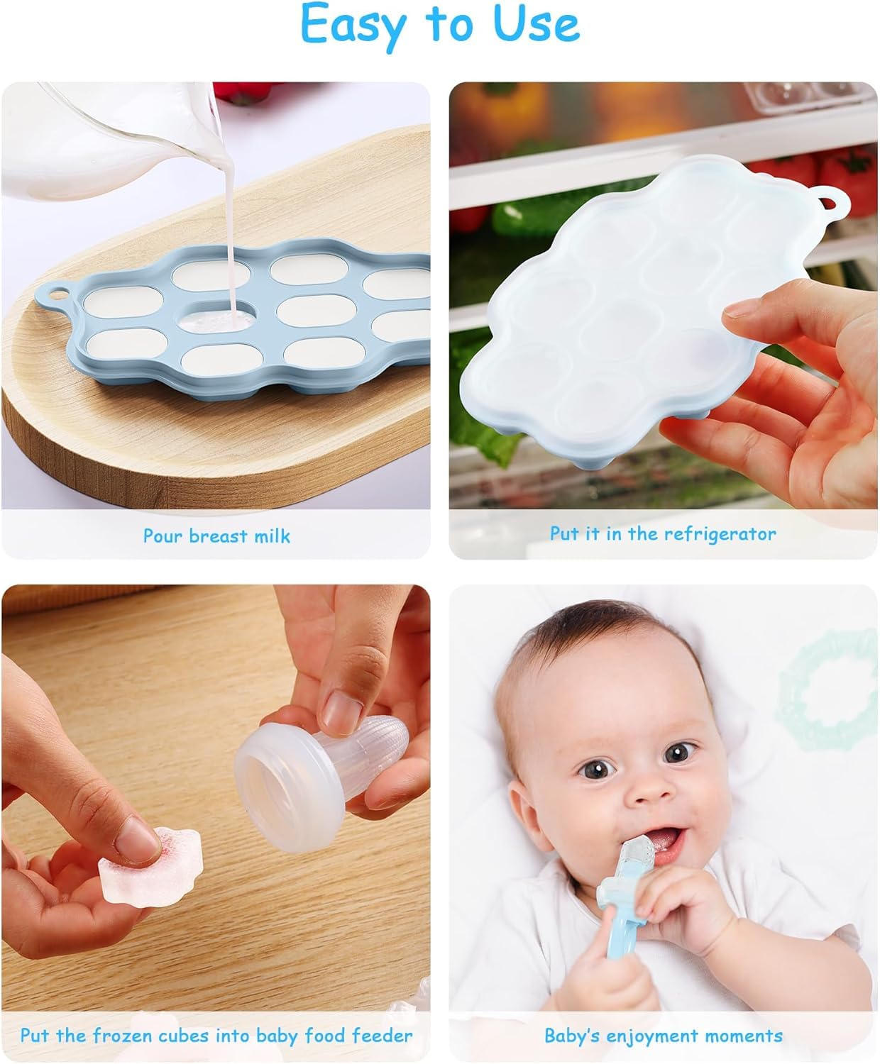 2-Pack Silicone Baby Food Free - Silicone Mold Tray のレビューと価格
