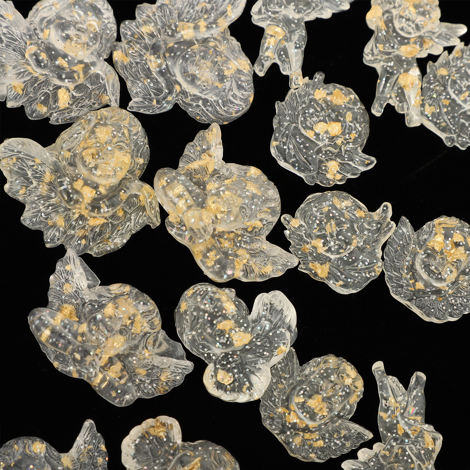 24Pcs Resin Flatback Angel Orn - Resin Crafts Diy のレビューと価格