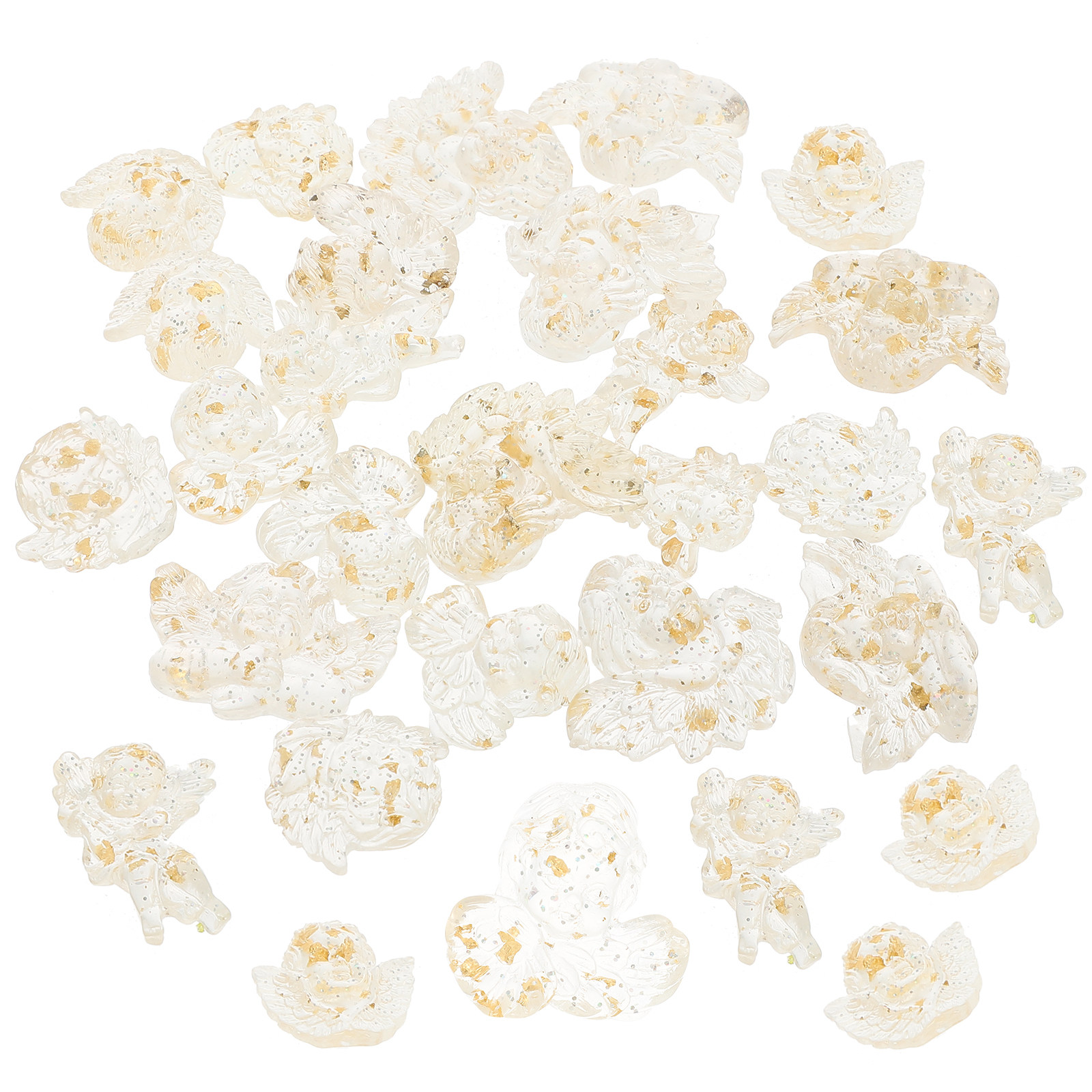 24Pcs Resin Flatback Angel Orn - Resin Crafts Diy のレビューと価格