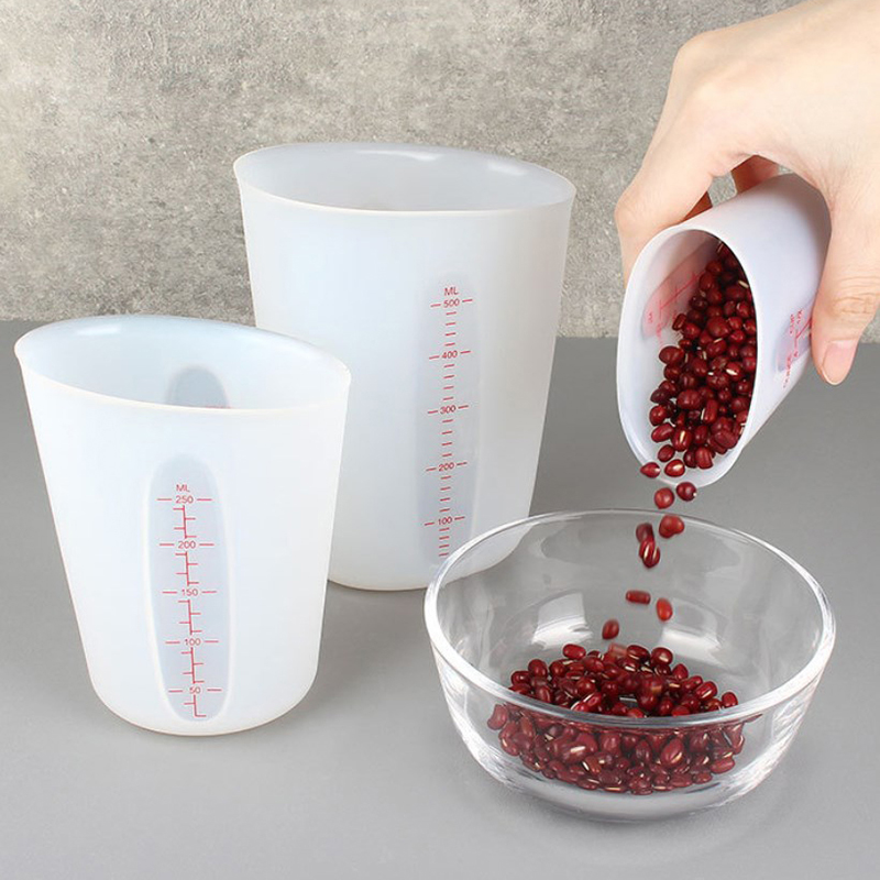 125/250/500ml Silicone Measuri - Mixing Cup Silicone のレビューと価格