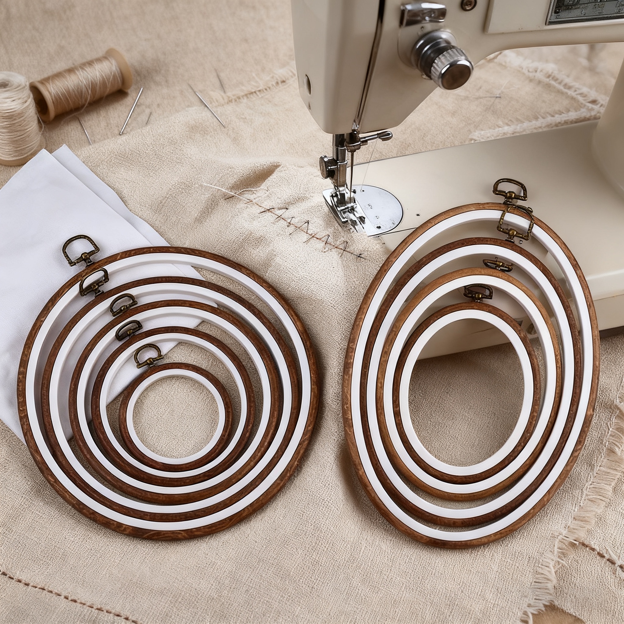 10PCS Sewing Tool Round Oval I - Wood Ring Blank のレビューと価格