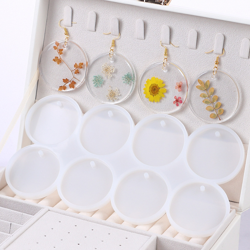 8/12pcs Round Oval Pendants Re - Gold Foil Flakes のレビューと価格