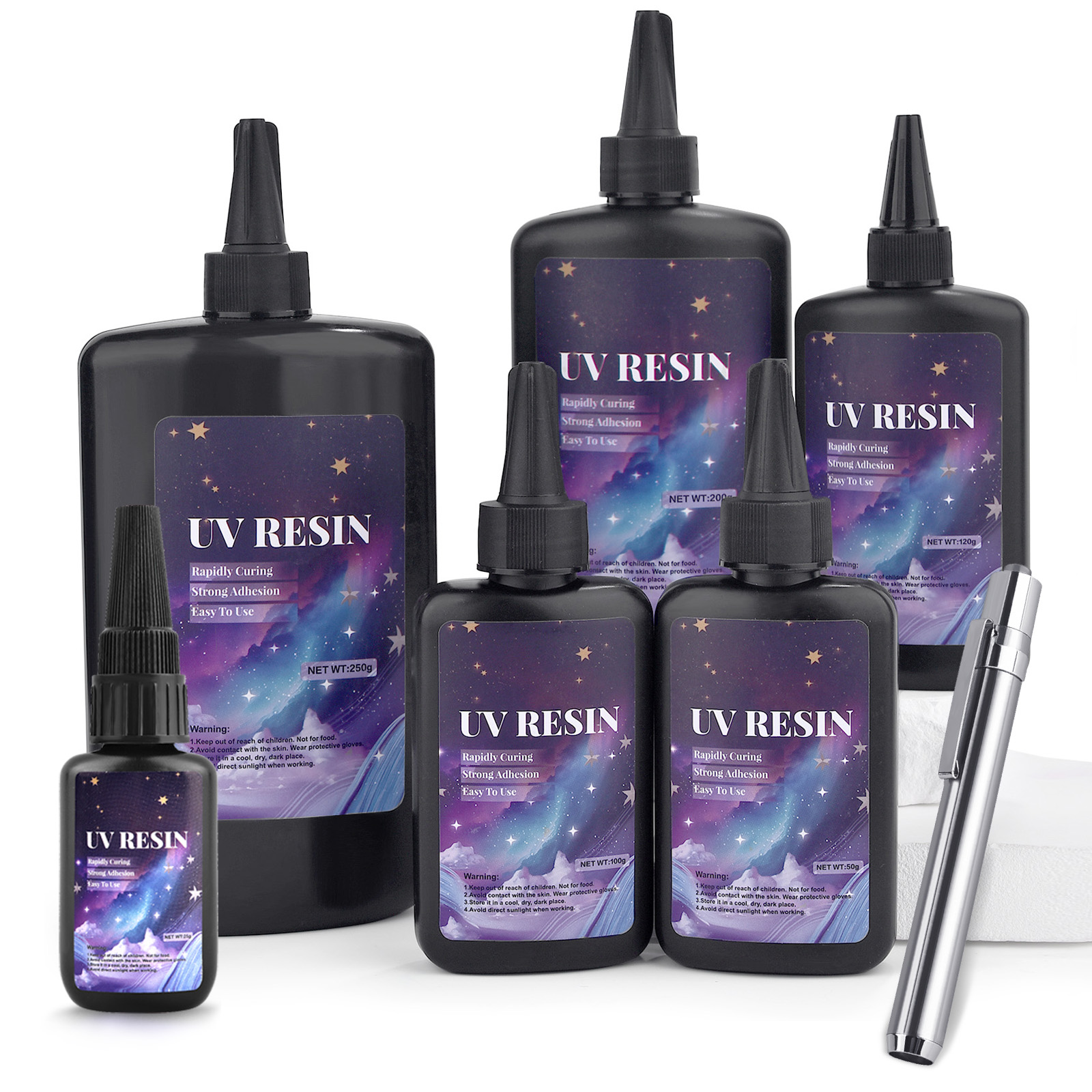 25/50/100/120/200/250g UV Fix  - Epoxy Uv Resin Kit のレビューと価格