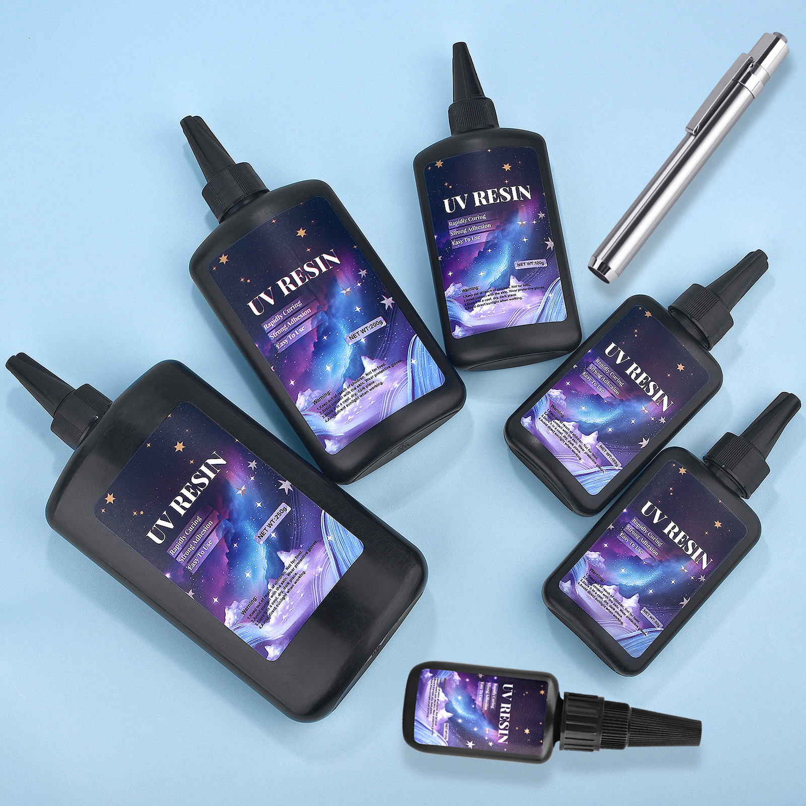 25/50/100/120/200/250g UV Fix  - Epoxy Uv Resin Kit のレビューと価格