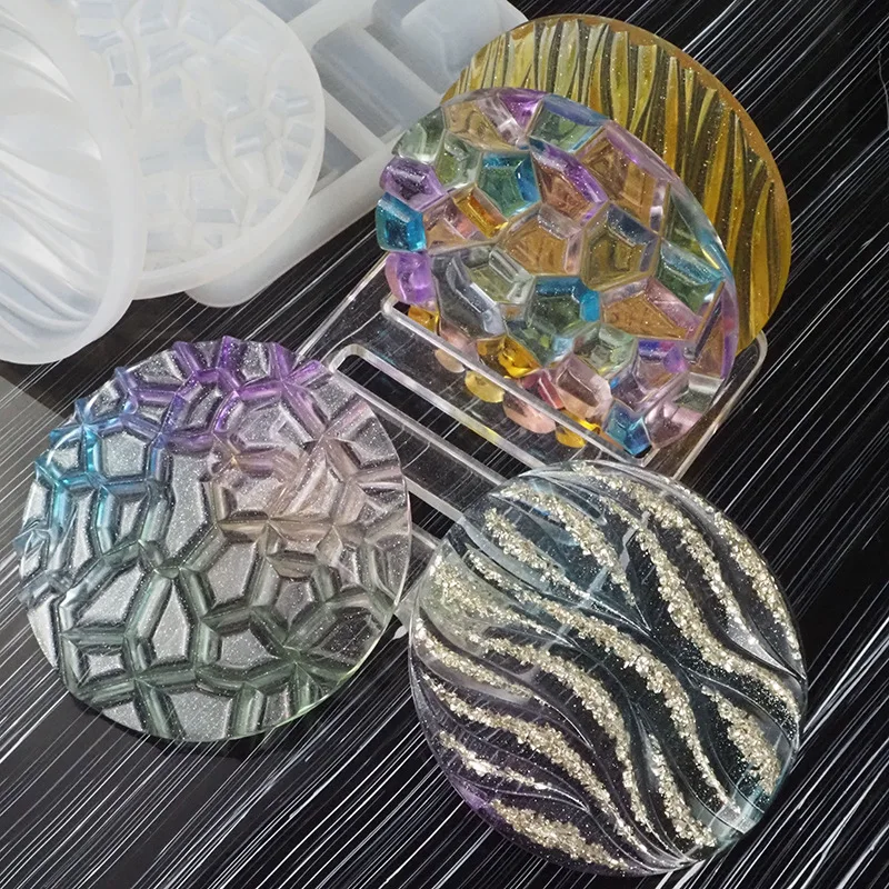 DIY Crystal Epoxy Mold Wave Di - Coaster Mold Round のレビューと価格
