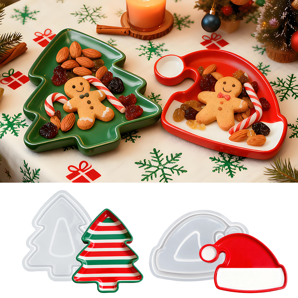 S0246 Christmas Tree Santa Hat - Serving Tray Mold のレビューと価格